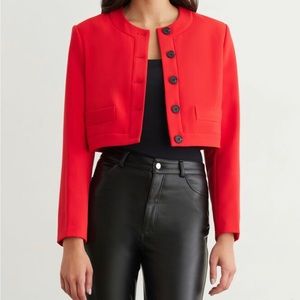 NWT Dynamite Red Cropped Blazer - size XS